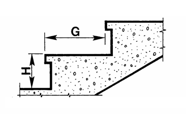 profondeur de marche escalier technique