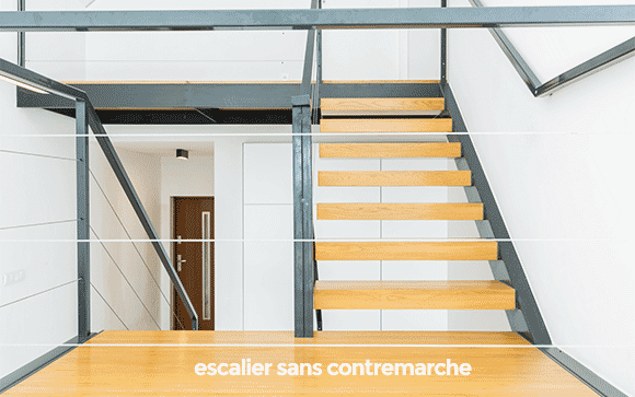 escalier sans contremarche 