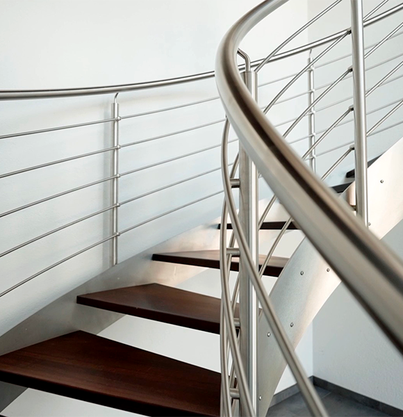 escalier inox