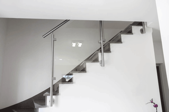 rampe escalier en verre