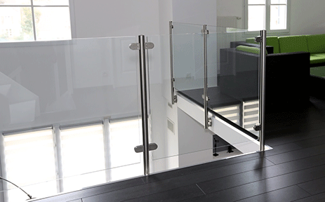 pince a verre inox 304 balustrade interieure