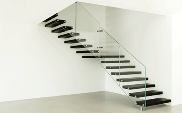 garde-corps escalier verre design