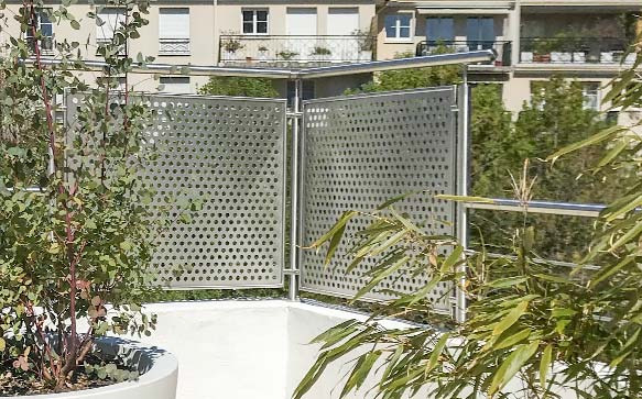 Garde corps aluminium sur-mesure : Garde-corps en exterieur