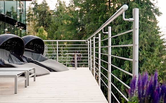 Garde-Corps Extérieur inox : Balustrade de Terrasse, Balcon, Piscine