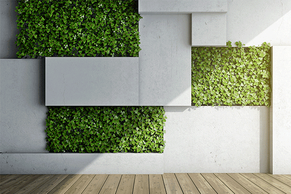 Mur végétal interieur exterieur en acier inoxydable – Vert metal