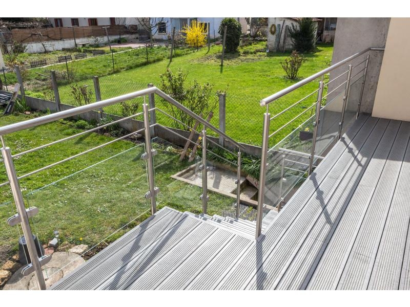 escalier garde corps palier terrasse extérieure dans le Val d’Oise 95