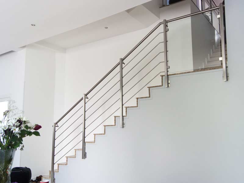 rampe escalier inox