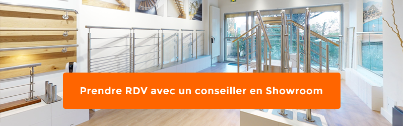 prendre RDV en showroom garde-corps inoxdesign