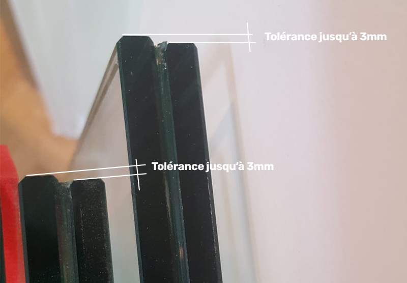 tolérance de fabrication des verres feuilletés trempés